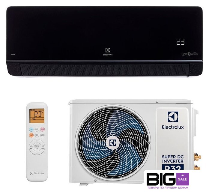 Кондиционер Electrolux Onix Super DC EACS/I-09HIX-BLACK/N8 - Изображение №1 — Интернет магазин BigSale