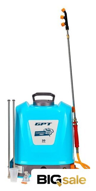 Аккумуляторный опрыскиватель GPT Tornado Pro ZFB-20 gen.2 - Изображение №1 — Интернет магазин BigSale