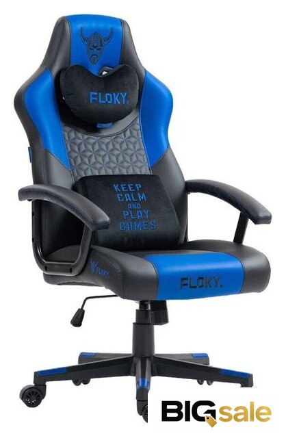 Игровое (геймерское) кресло FLOKY Huginn Blue SP (синий) - Изображение №1 — Интернет магазин BigSale