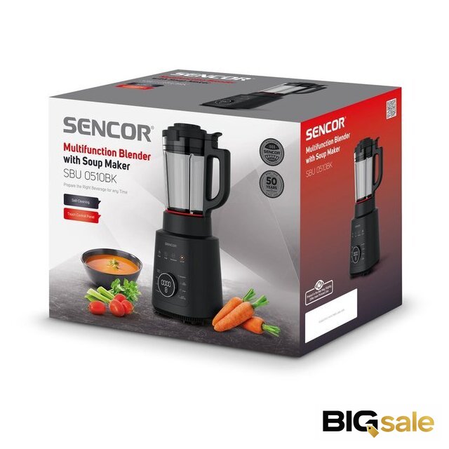 Блендер-суповарка Sencor SBU 0510BK - Изображение №18 — Интернет магазин BigSale