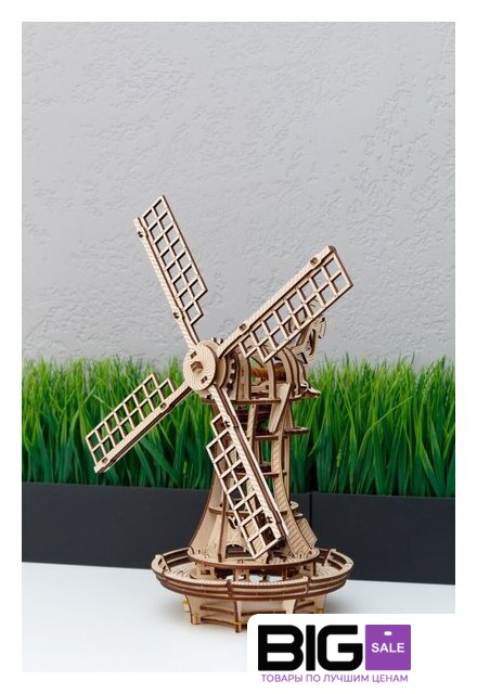 3Д-пазл Eco-Wood-Art Ветряная мельница - Изображение №5 — Интернет магазин BigSale