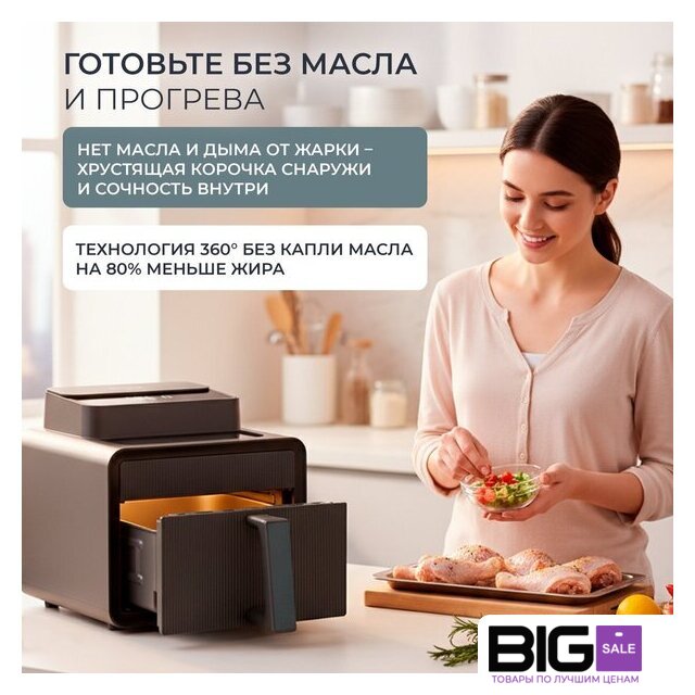 Аэрогриль (аэрофритюрница) Evolution AIRO 7700TW - Изображение №15 — Интернет магазин BigSale