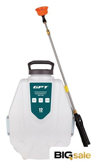 Аккумуляторный опрыскиватель GPT ZFA-12li - Изображение №1 — Интернет магазин BigSale