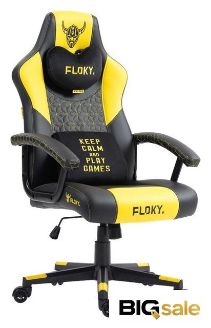Игровое (геймерское) кресло FLOKY Huginn Yellow SP (желтый) - Изображение №1 — Интернет магазин BigSale