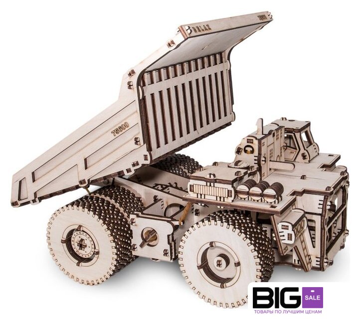 3Д-пазл Eco-Wood-Art Белаз 75600 - Изображение №3 — Интернет магазин BigSale