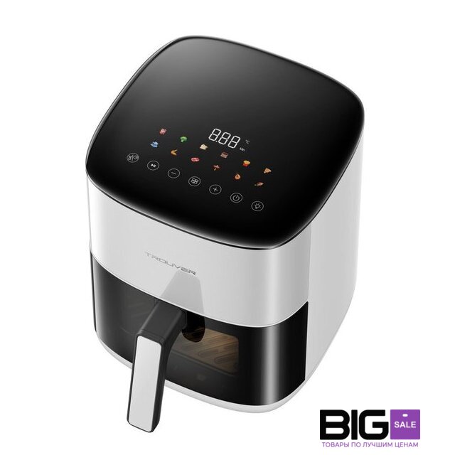 Аэрогриль (аэрофритюрница) Trouver Air Fryer FD10s Pro 6L (белый) - Изображение №2 — Интернет магазин BigSale