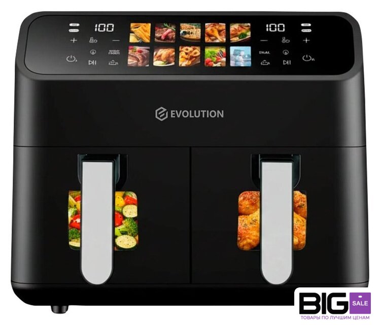 Аэрогриль (аэрофритюрница) Evolution AIRO 9800ТW Dual - Изображение №1 — Интернет магазин BigSale