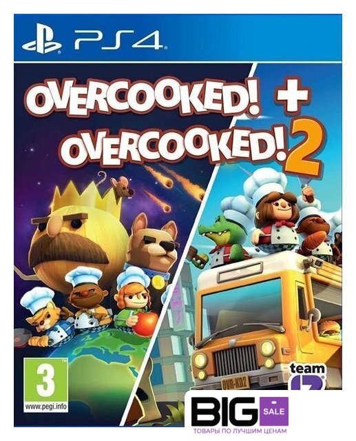  Overcooked! + Overcooked! 2 для PlayStation 4 - Изображение №1 — Интернет магазин BigSale