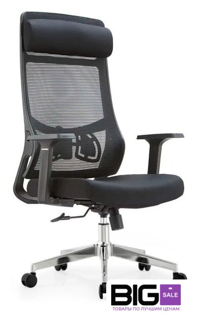 Офисное кресло SitUp Aura LUX Black Chrome (сетка Black/Black) - Изображение №1 — Интернет магазин BigSale