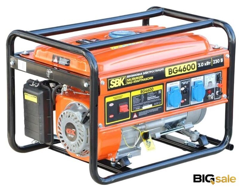 Бензиновый генератор SBK BG4600 - Изображение №1 — Интернет магазин BigSale