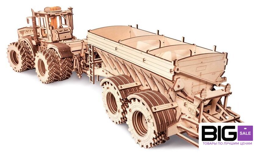 3Д-пазл Eco-Wood-Art Трактор Кировец K-7M - Изображение №6 — Интернет магазин BigSale