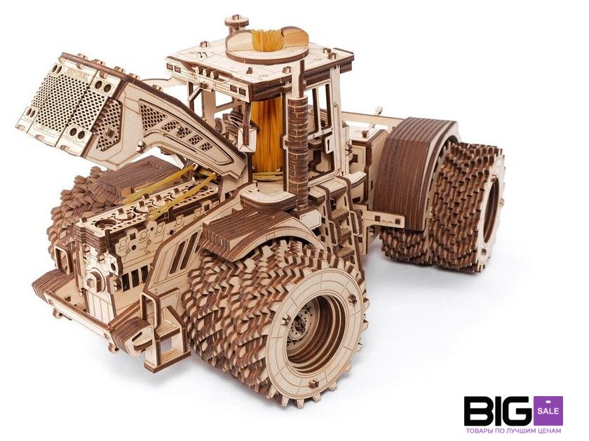 3Д-пазл Eco-Wood-Art Трактор Кировец K-7M - Изображение №5 — Интернет магазин BigSale