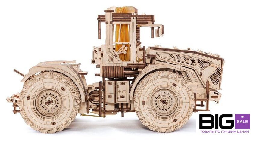 3Д-пазл Eco-Wood-Art Трактор Кировец K-7M - Изображение №2 — Интернет магазин BigSale