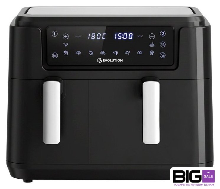 Аэрогриль (аэрофритюрница) Evolution AIRO 10600 Dual - Изображение №1 — Интернет магазин BigSale