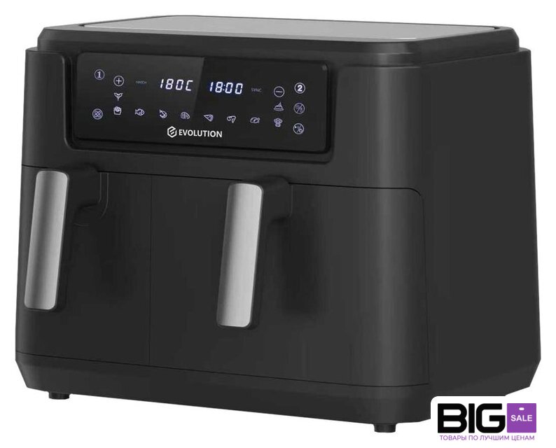 Аэрогриль (аэрофритюрница) Evolution AIRO 10600 Dual - Изображение №2 — Интернет магазин BigSale