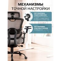 Офисное кресло Evolution ZenFoam Grey (серый) - Превью изображения №10 — Интернет магазин BigSale