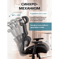 Офисное кресло Evolution ZenFoam Black (черный) - Превью изображения №8 — Интернет магазин BigSale