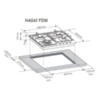 Варочная панель ZorG HAG61 FDW black - Превью изображения №9 — Интернет магазин BigSale