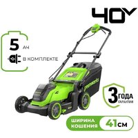 Greenworks GD40LM411K5 2521007UG (с 1-им АКБ)