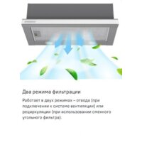 MAUNFELD VSQ 60 (нержавеющая сталь/белое стекло) Image #20