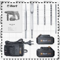 Перфоратор Bort BHD-20LI-BL (с 2-мя АКБ, кейс) - Превью изображения №11 — Интернет магазин BigSale