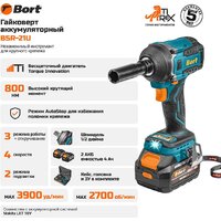 Гайковерт Bort BSR-21U 93418477 (с 2-мя АКБ, кейс) - Превью изображения №10 — Интернет магазин BigSale