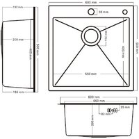 Schtoff Best Decor Silver 6050 + коландер KR-1 GREY + дозатор SD-1 SILVER Image #5