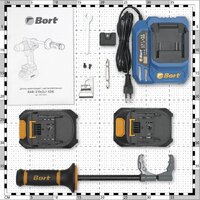 Ударная дрель-шуруповерт Bort BAB-21Ix2Li-XDK 93414943 (с 2-мя АКБ, кейс) - Превью изображения №13 — Интернет магазин BigSale