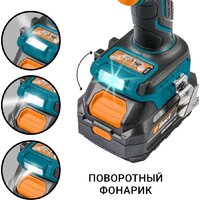 Ударная дрель-шуруповерт Bort BAB-21Ix2Li-XDK 93414943 (с 2-мя АКБ, кейс) - Превью изображения №5 — Интернет магазин BigSale