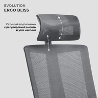Офисное кресло Evolution ERGO BLISS Grey (серый) - Превью изображения №10 — Интернет магазин BigSale
