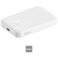 Baseus Magnetic Mini Wireless Fast Charging Power Bank 20W 6000mAh (белый) Image #4
