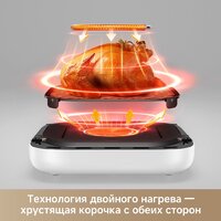 Аэрогриль (аэрофритюрница) Trouver Air Fryer FD10s Pro 6L (белый) - Превью изображения №9 — Интернет магазин BigSale