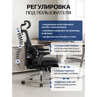 Офисное кресло Evolution LumbarPro FR AL (черный) - Превью изображения №9 — Интернет магазин BigSale